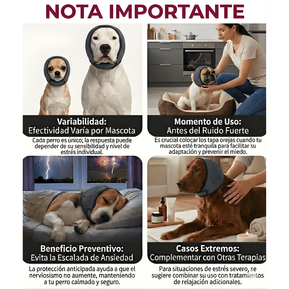 Orejeras Antiruido para Perros