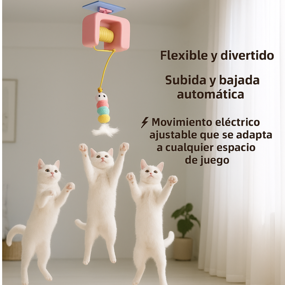 Juguete Yo-Yo Eléctrico Interactivo para Gatos
