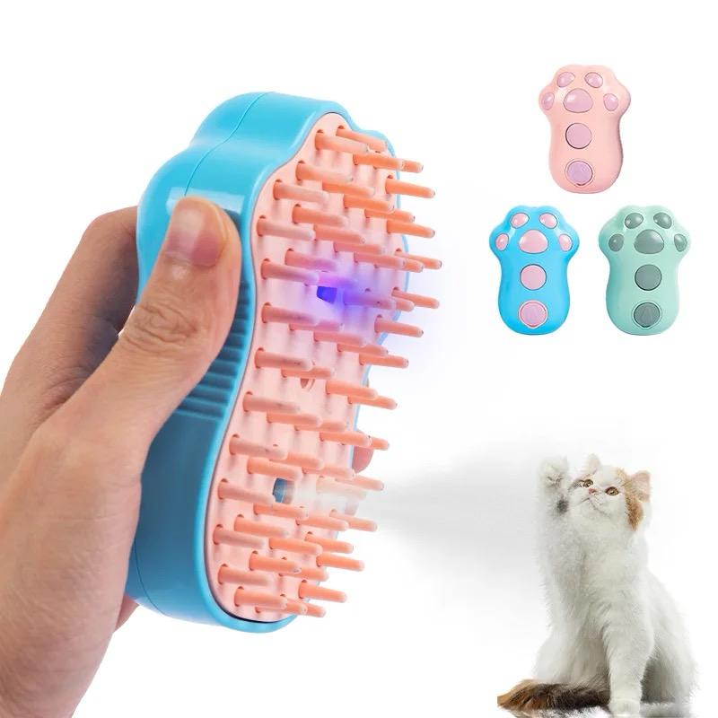 Cepillo Vaporizador, Luz UV con limpieza Automática: El Cepillo que Transformará la Vida de tu Mascota