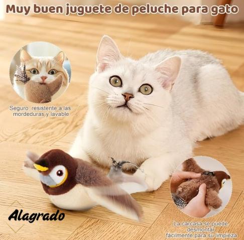 Gorrión Interactivo con Alas y Sonidos Realistas