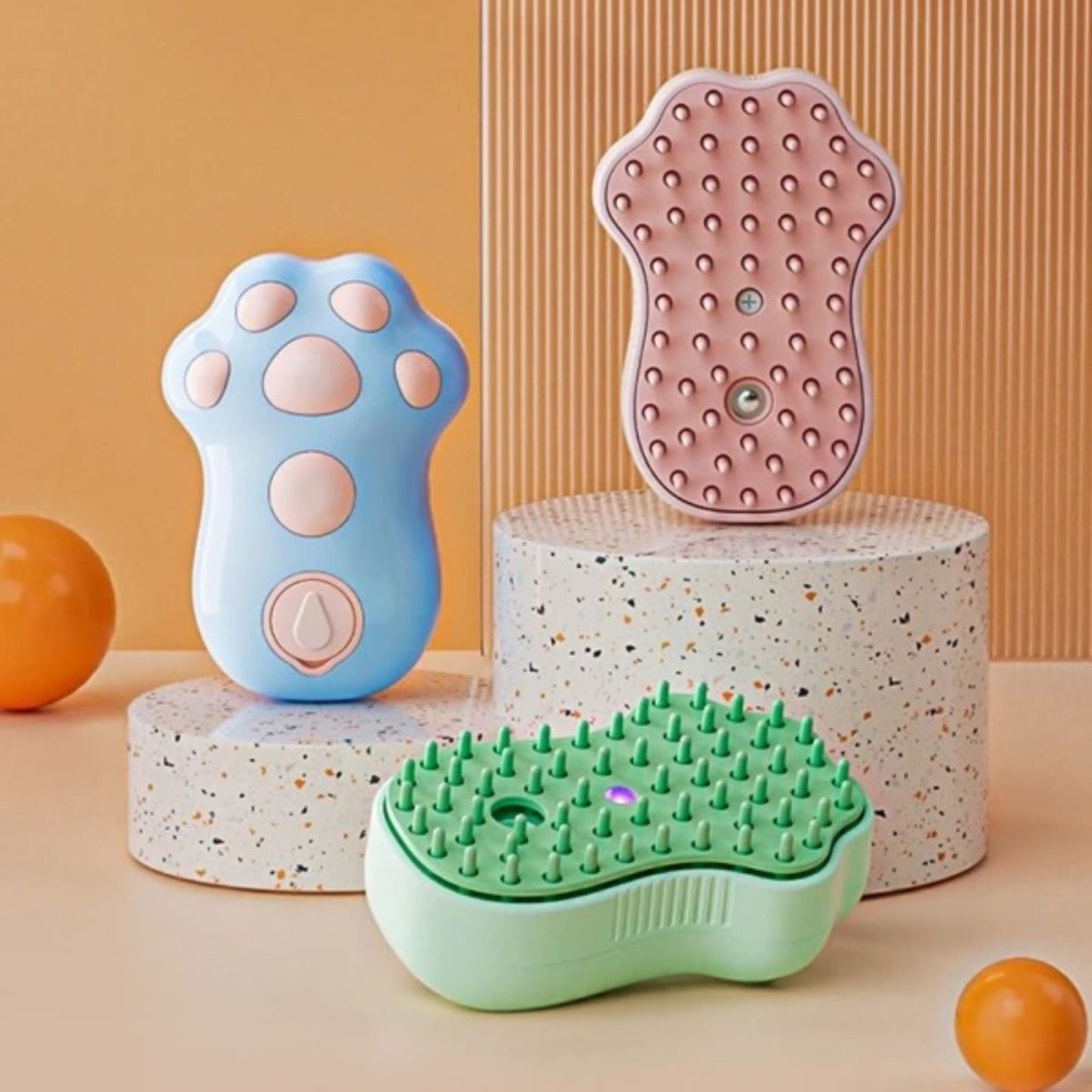 Cepillo Vaporizador, Luz UV con limpieza Automática: El Cepillo que Transformará la Vida de tu Mascota