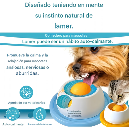 🐾 Plato de Alimentación Lenta Antiestres