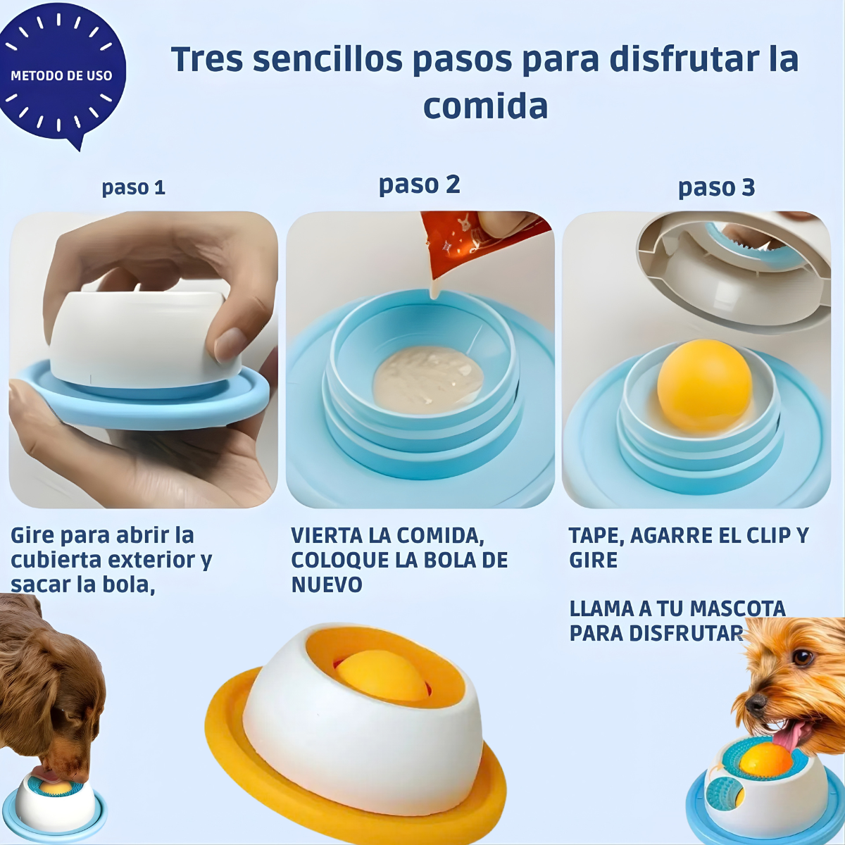 🐾 Plato de Alimentación Lenta Antiestres