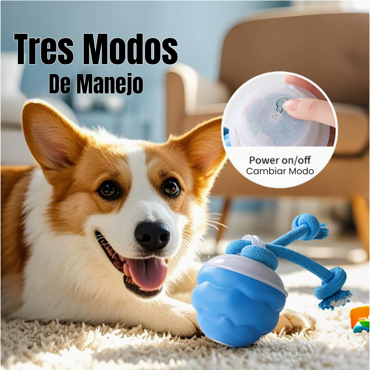 Pelota Interactiva Para Perros - Juguete Inteligente