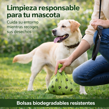 Bolsa Biodegradable Resistente Para Excremento de Mascota x60 Unidades