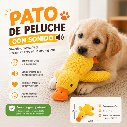 Pato de Peluche para Perro con Sonido