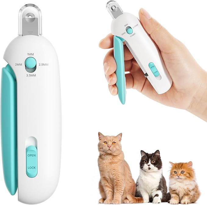 Cortauñas para Gatos AJUSTABLE: ¡Corte Preciso Sin Peligro!