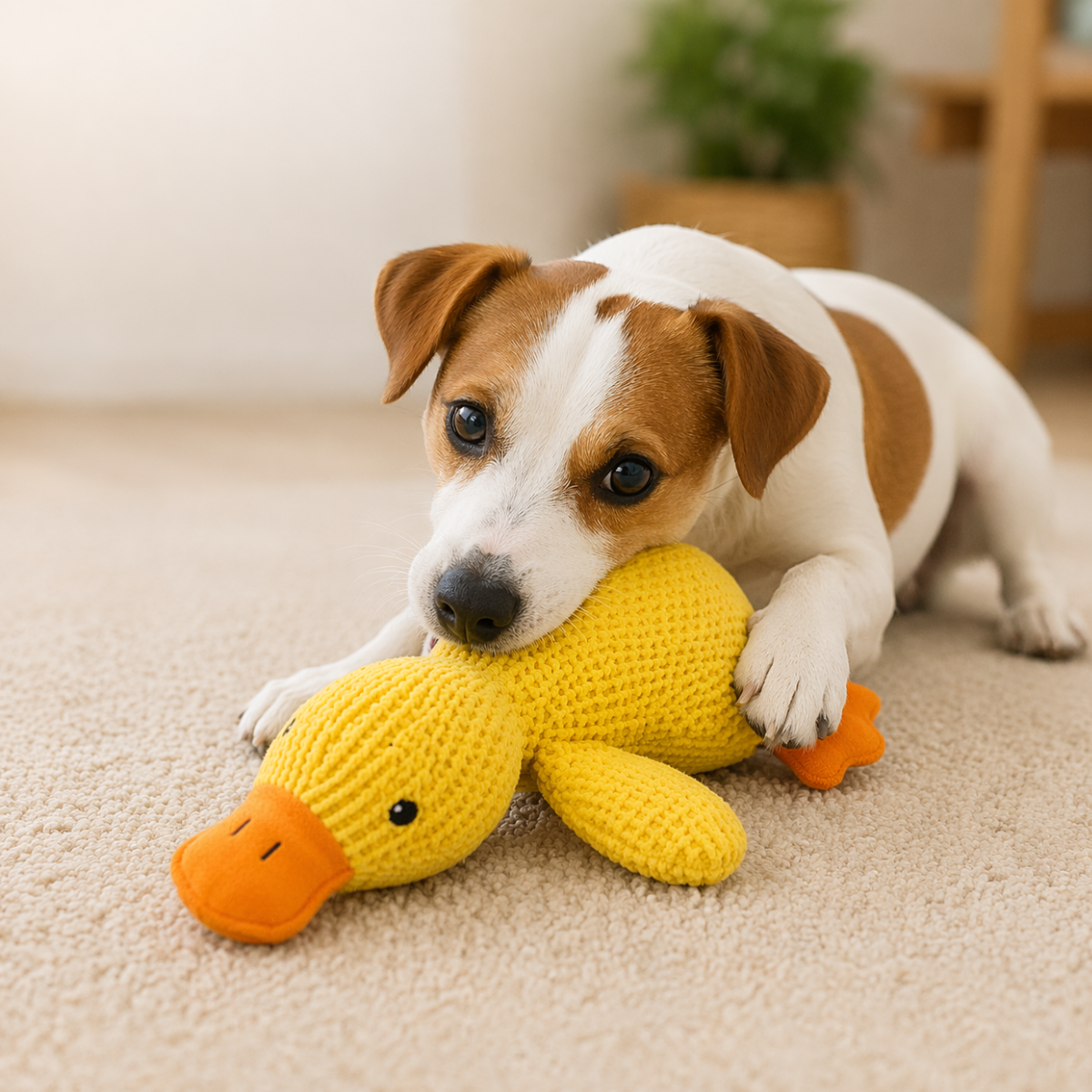 Pato de Peluche para Perro con Sonido