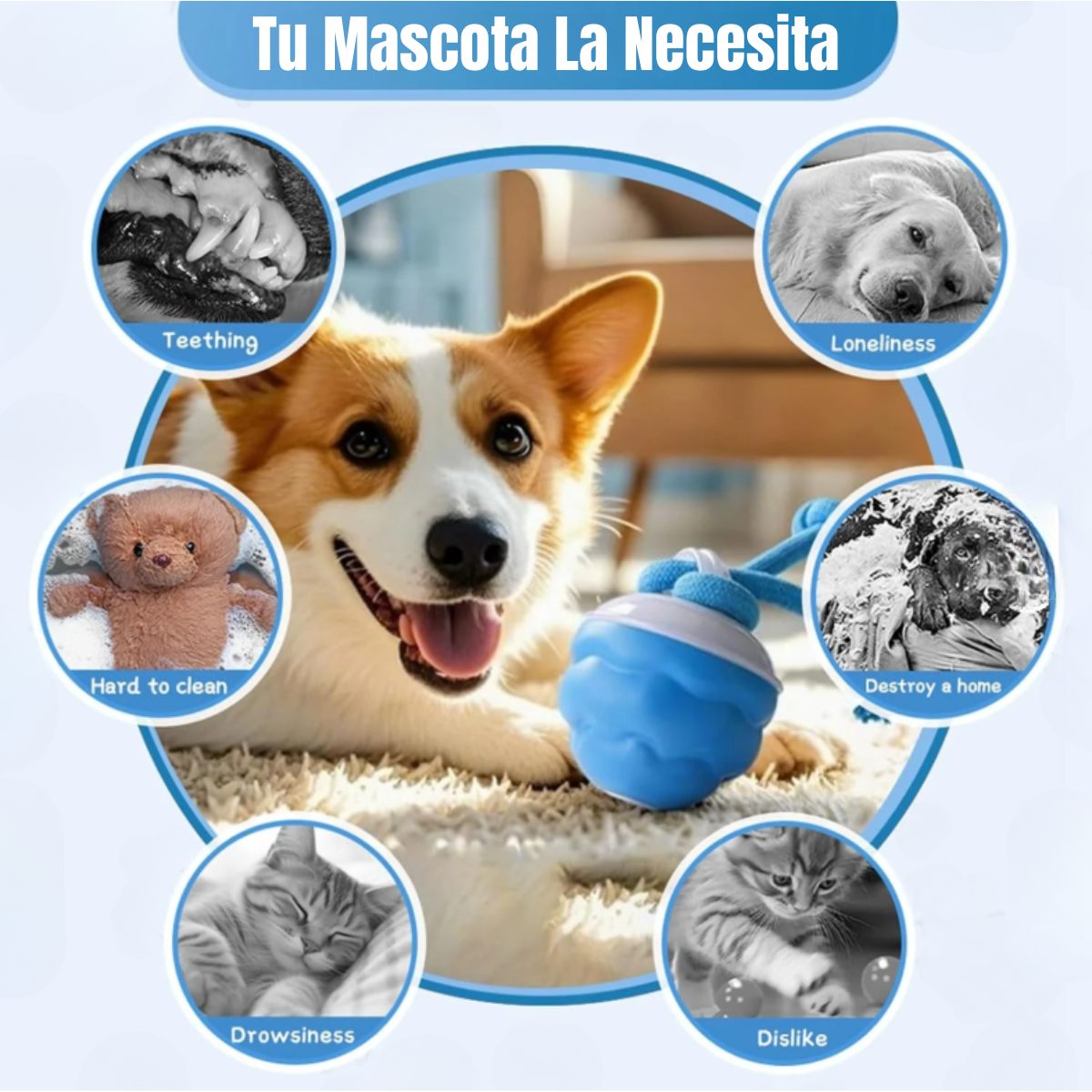 Pelota Interactiva Para Perros - Juguete Inteligente