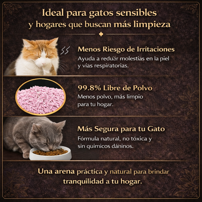 Arena de Tofu para Gatos | Más Limpieza, Menos Olor y Mayor Bienestar