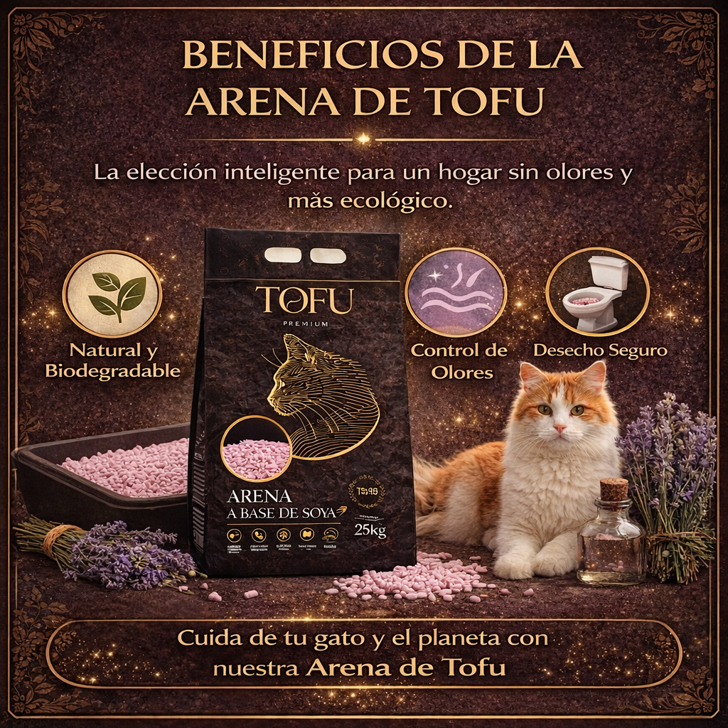 Arena de Tofu para Gatos | Más Limpieza, Menos Olor y Mayor Bienestar