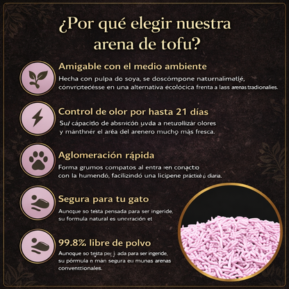 Arena de Tofu para Gatos | Más Limpieza, Menos Olor y Mayor Bienestar