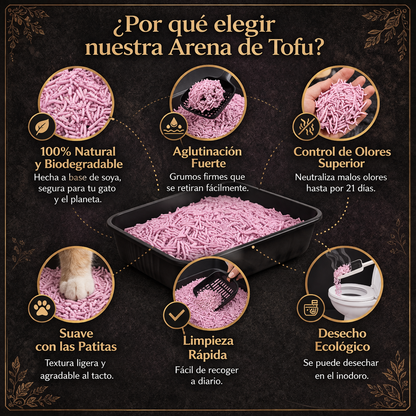 Arena de Tofu para Gatos | Más Limpieza, Menos Olor y Mayor Bienestar