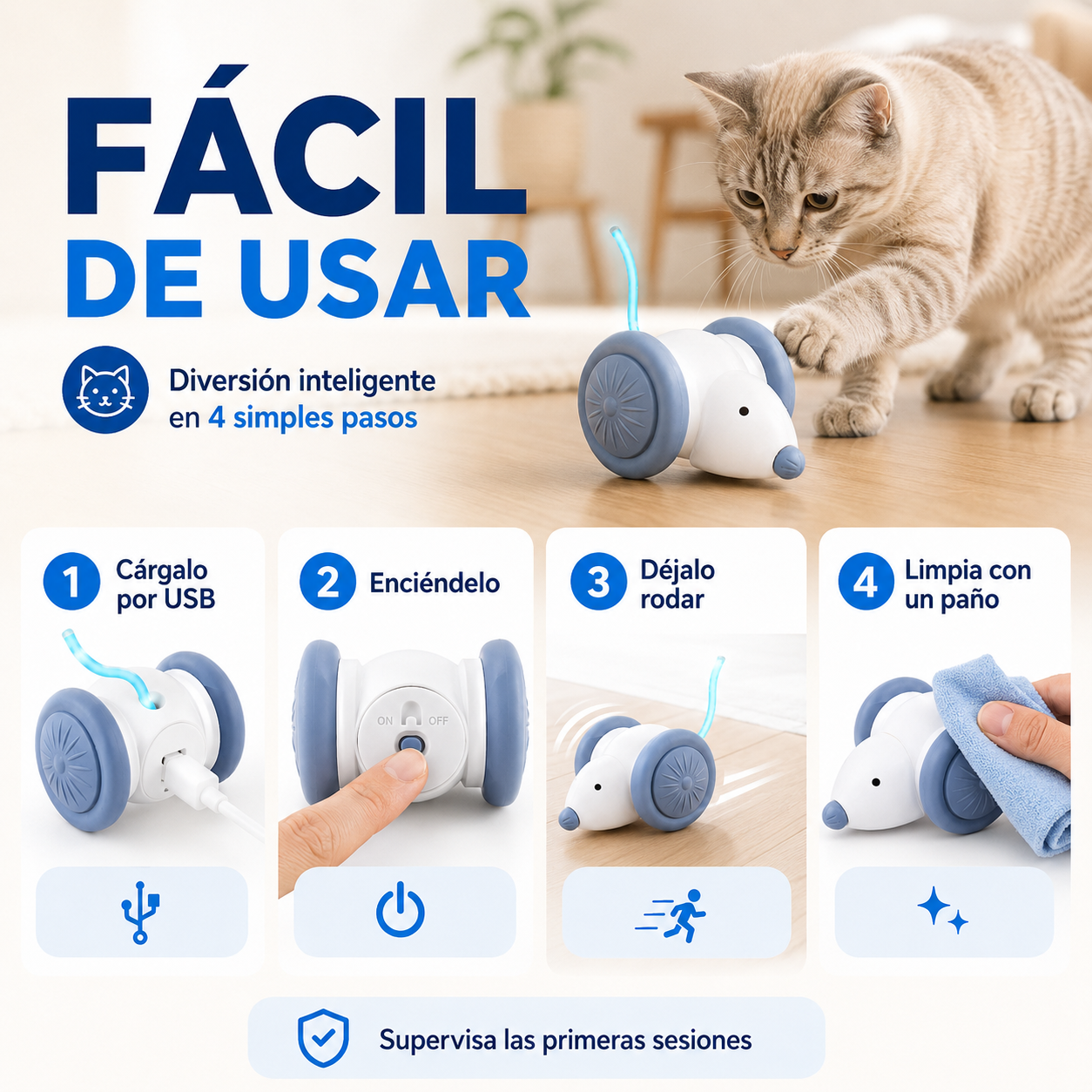 El Ratón Interactivo que Despierta su Instinto de Caza