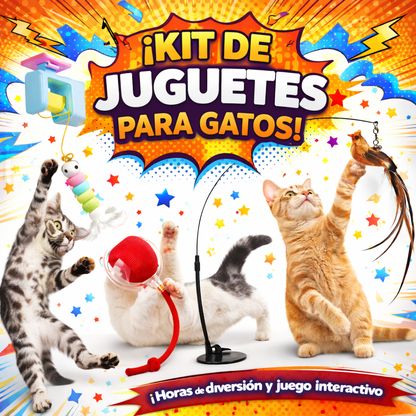 Los Mejores Juguetes Interactivos para tu  Michi Combos Ahorro Máximo