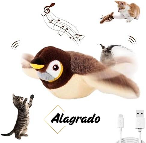 Gorrión Interactivo con Alas y Sonidos Realistas
