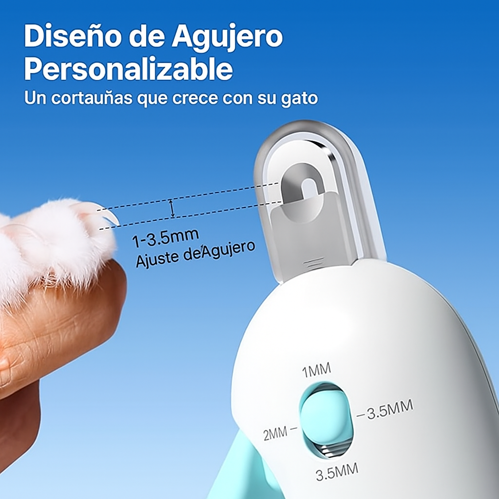 Cortauñas para Gatos AJUSTABLE: ¡Corte Preciso Sin Peligro!